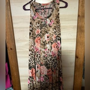 3X Animal Print Tunic/Dress